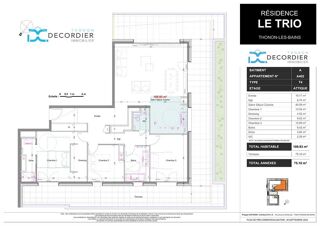  Appartement � vendre 4 pi�ces 109 m�