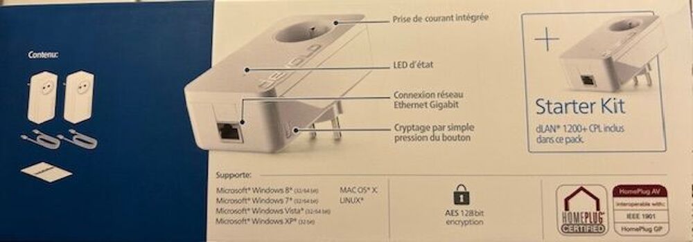 KIT CPL DEVOLO 1200 Mbits ( neufs / : double emploi ) Matériel informatique