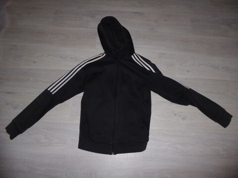 Veste ADIDAS classique noire  bandes blanches Taille XS 30 Dieulouard (54)