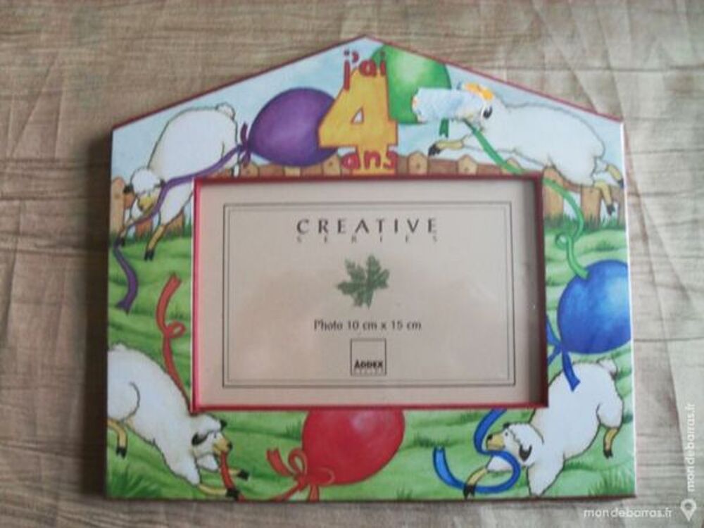 Cadre photo enfant "j'ai 4 ans" NEUF sous blister Décoration