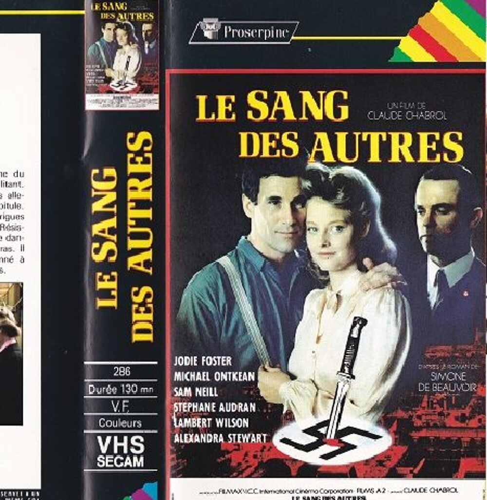 LE SANG DES AUTRES film de claude chabrol avec jodie foster DVD et blu-ray