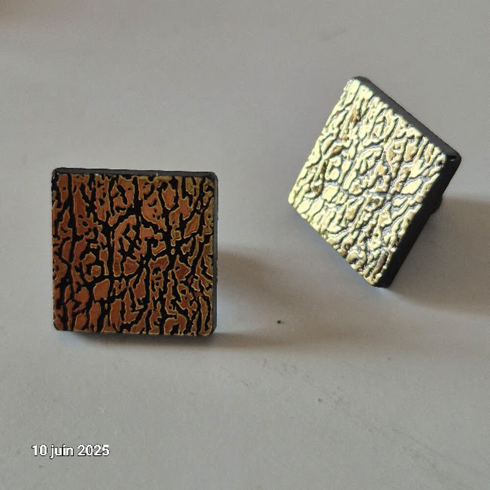 Une paire de Boutons de manchettes des ann&eacute;es 80, neuve, en Bijoux et montres