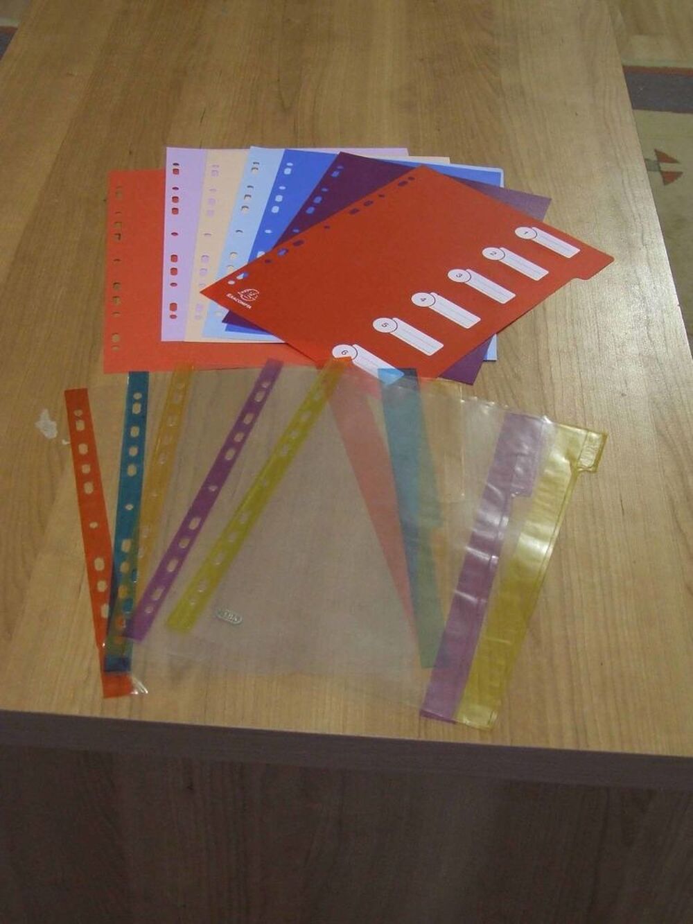 Petits lots incomplets INTERCALAIRES pour classeurs, TBE Livres et BD
