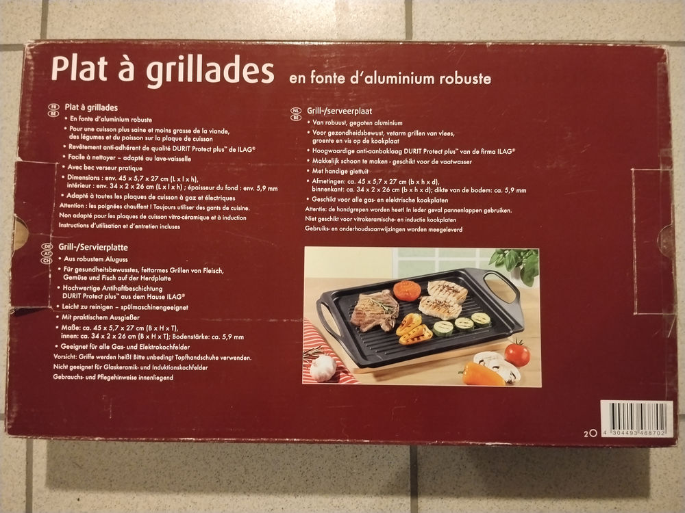 Plat &agrave; Grillades Electroménager