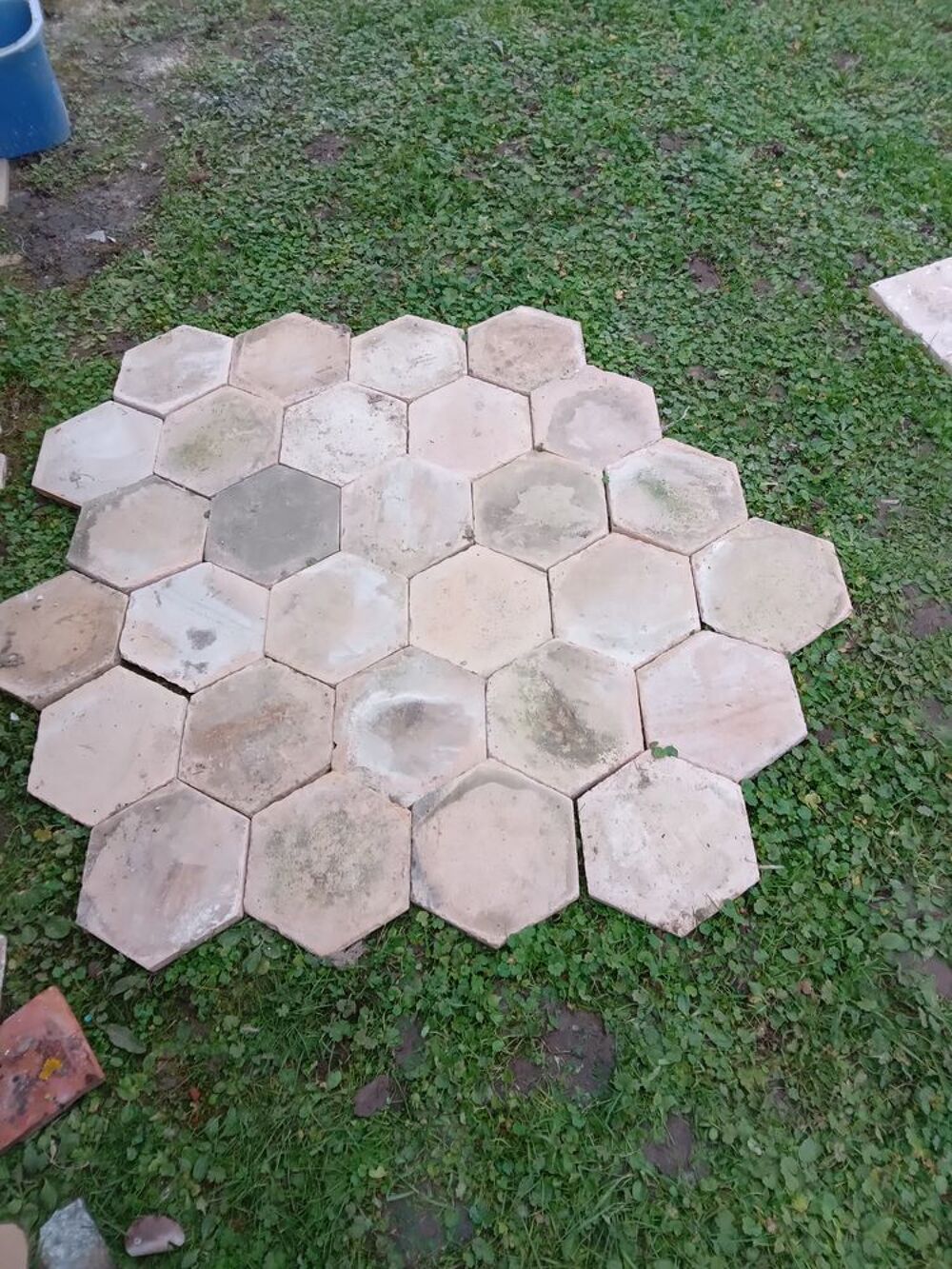 Tomettes hexagonales Jardin