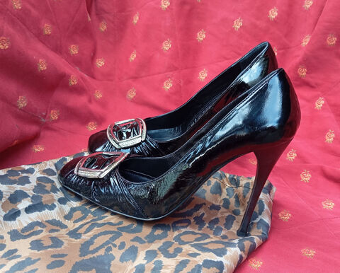 Escarpins GIANMARCO LORENZI , 37 , noir , pierres Swarovski 70 Paris 13 (75)