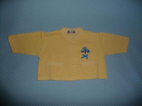 Gilet cardigan jaune 1 an 6 Celles-sur-Belle (79)