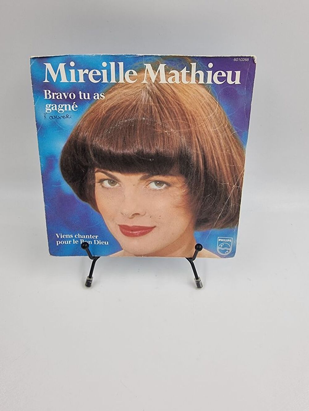 Vinyle 45 tours Mireille Mathieu : Bravo tu as Gagn&eacute;... CD et vinyles
