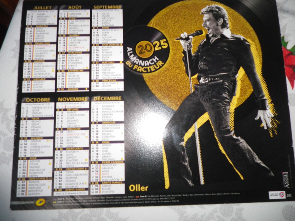 calendriers PTT 