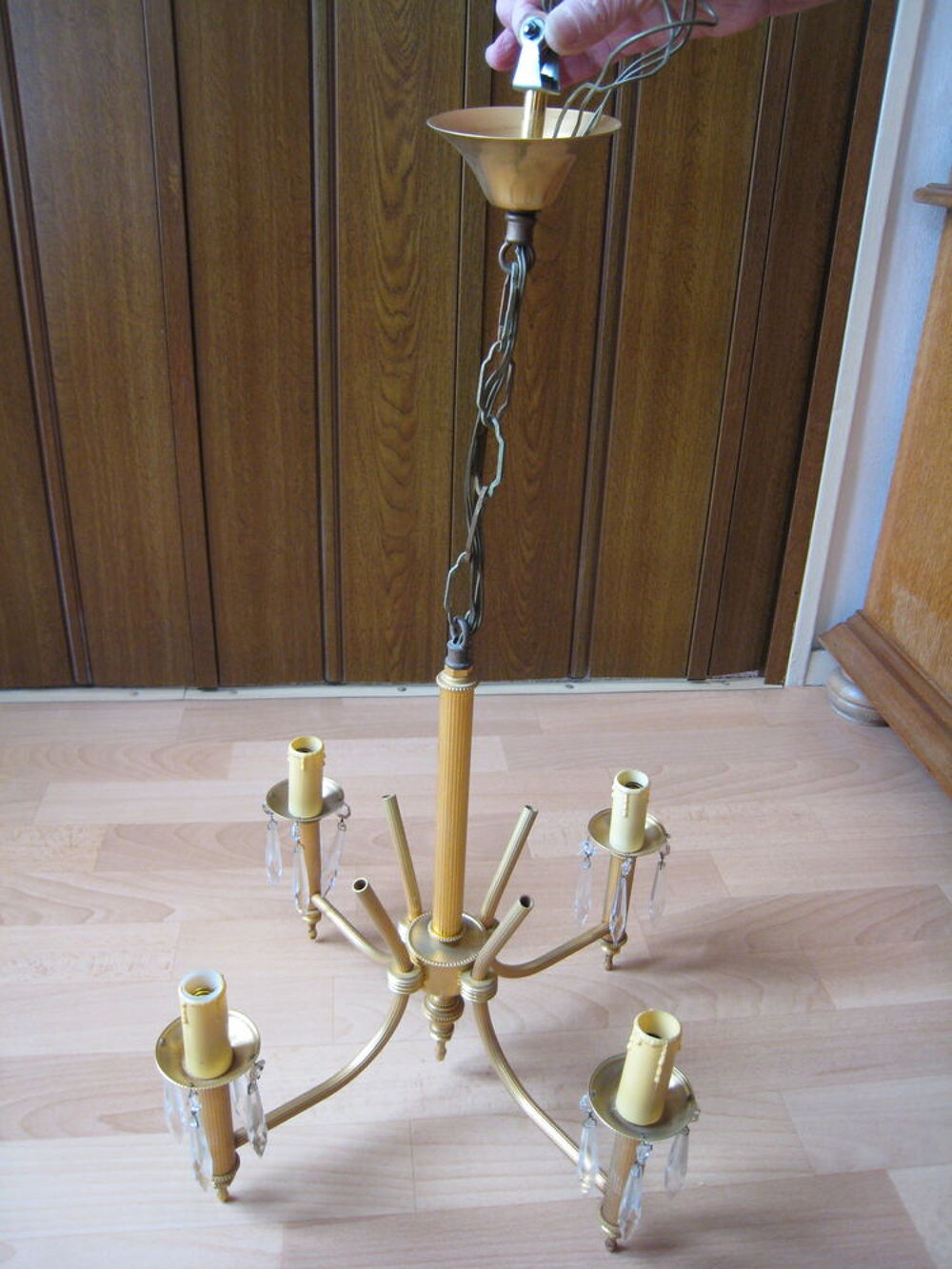 Lustre chandelier 4 branches - (NH78) Décoration
