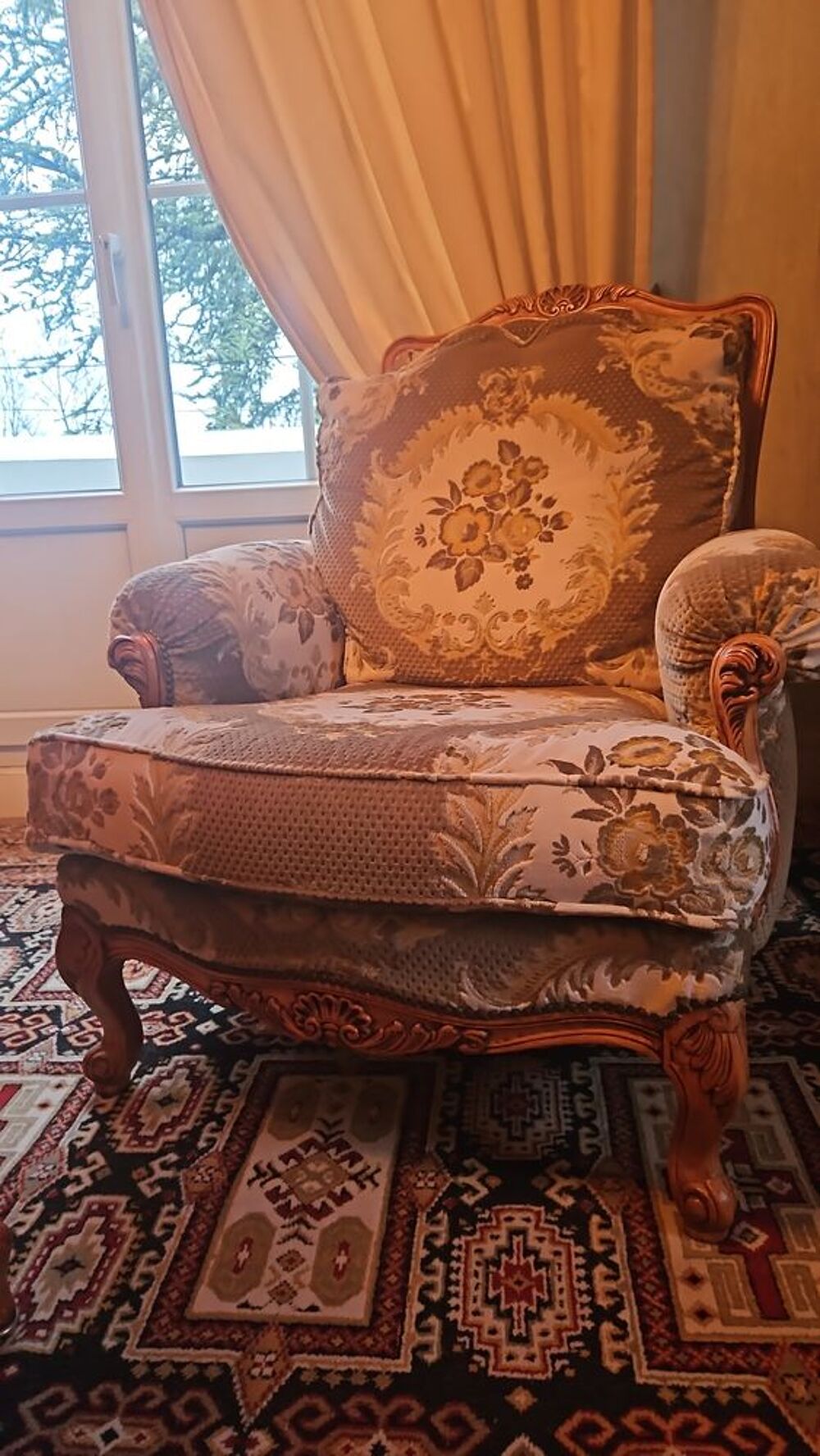 Lot de 2 Fauteuils Style Louis 15 Meubles