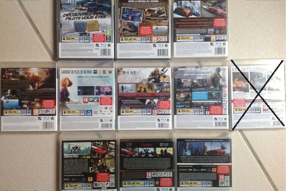10 JEUX PS3 EN TR&Egrave;S BON &Eacute;TAT Envoi Possible
Consoles et jeux vidéos
