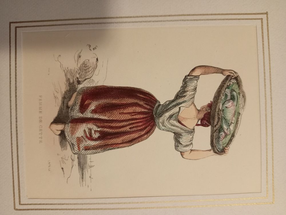 GRAVURES ORIGINALES de 1830 COSTUMES REGIONAUX 