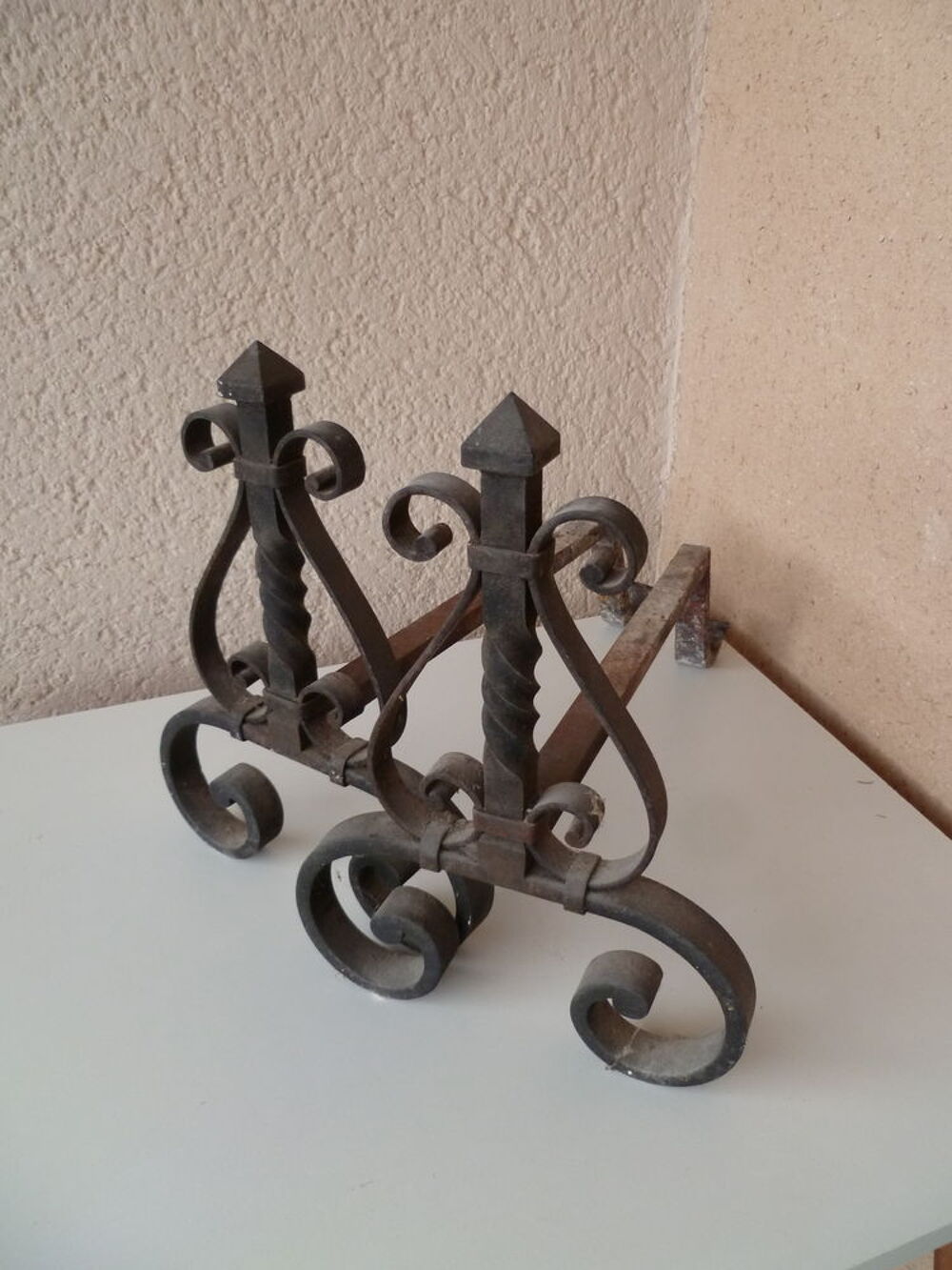 Chenets chemin&eacute;e Décoration