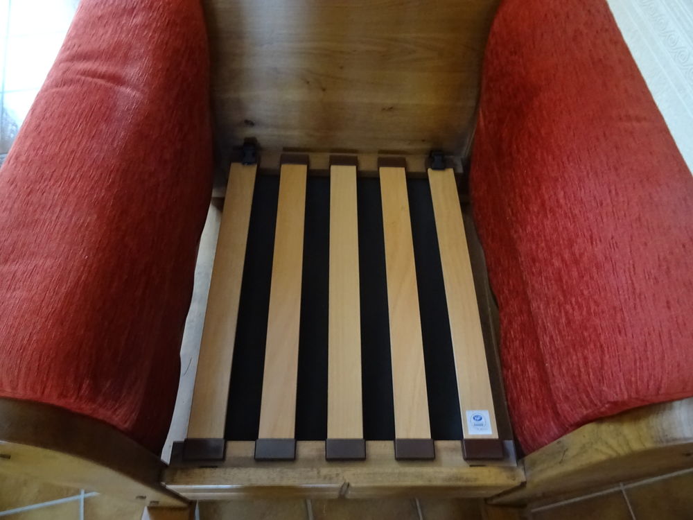 Fauteuil en ch&ecirc;ne massif -Tr&egrave;s confortable- Excellent Meubles