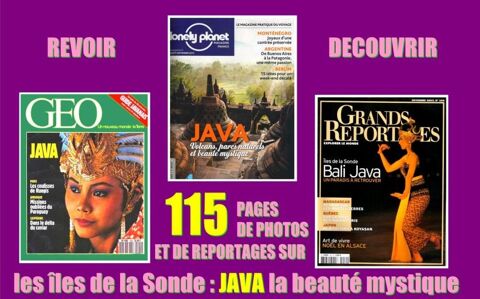 JAVA - géo - ÎLES DE LA SONDE 14 Lille (59)