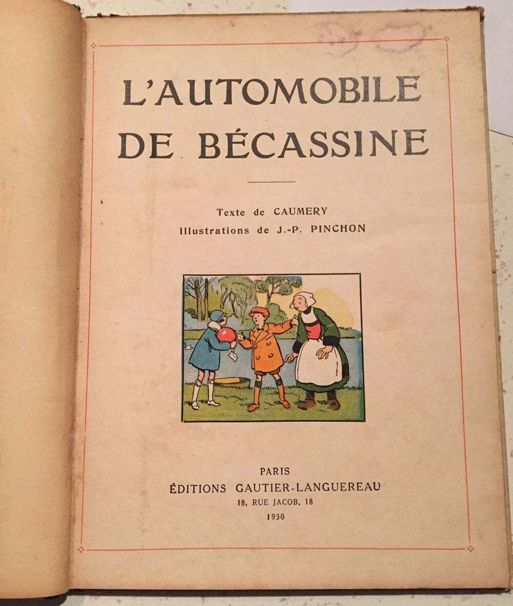 livre ancien L'automobile de B&eacute;cassine Livres et BD