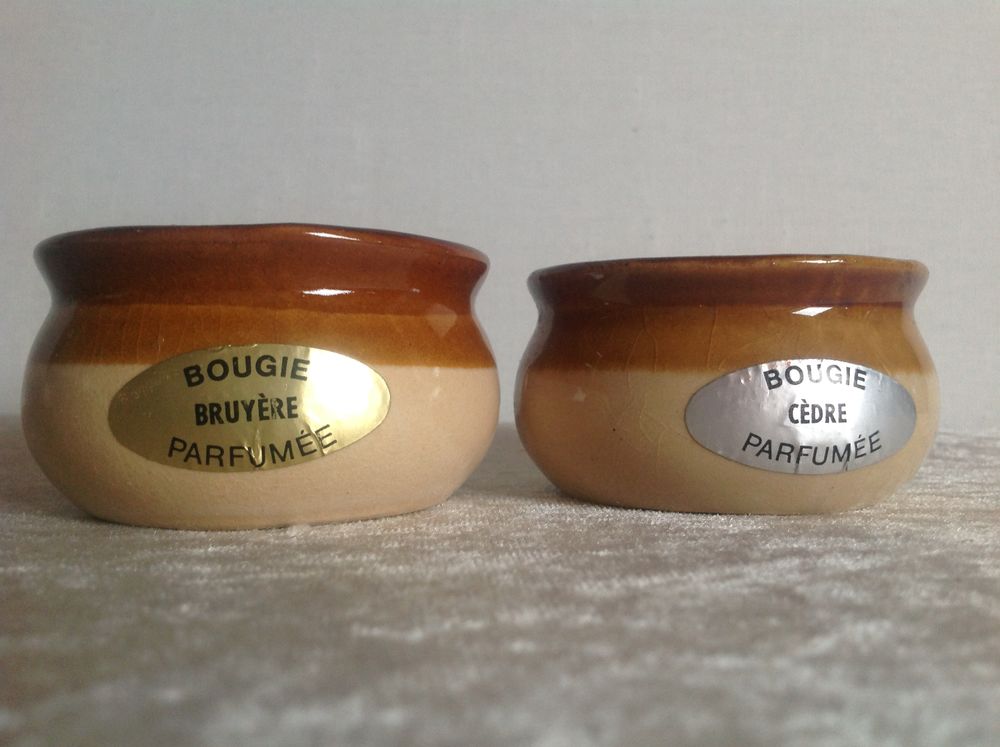 2 COUPELLES GR&Egrave;S BOUGIES PARFUM&Eacute;ES Envoi Possible
Décoration