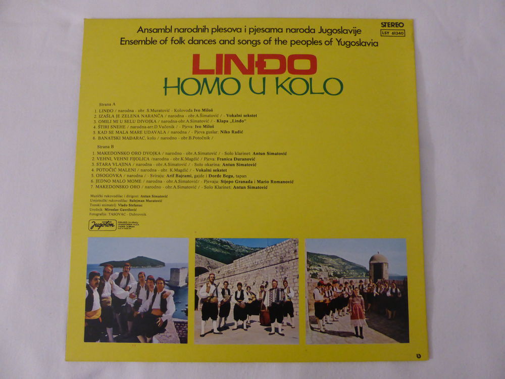 Disque Vinyle 33 Tours LINDO - Homo u Kolo CD et vinyles