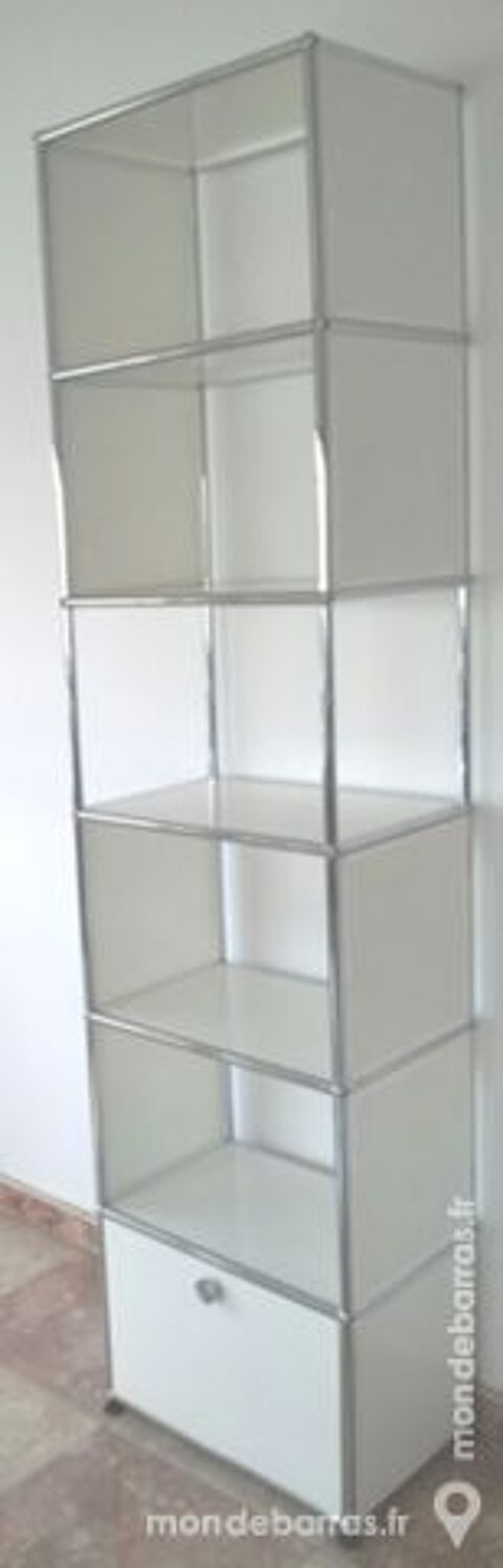 Colonne blanche usm haller 6 cases 1 tiroir bas 1550 Chenoise (77)