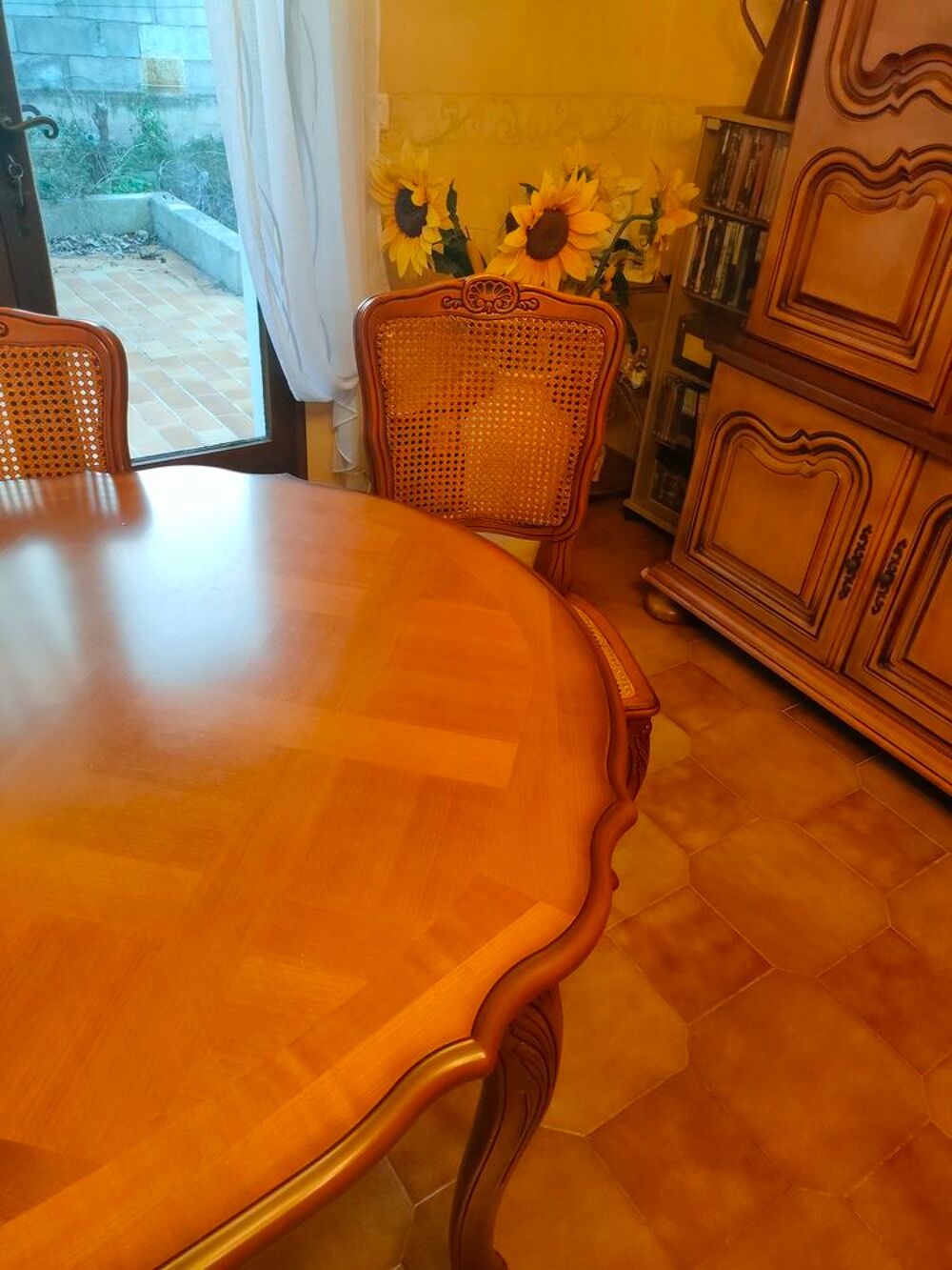 Ensemble table merisier et 6 chaises Meubles