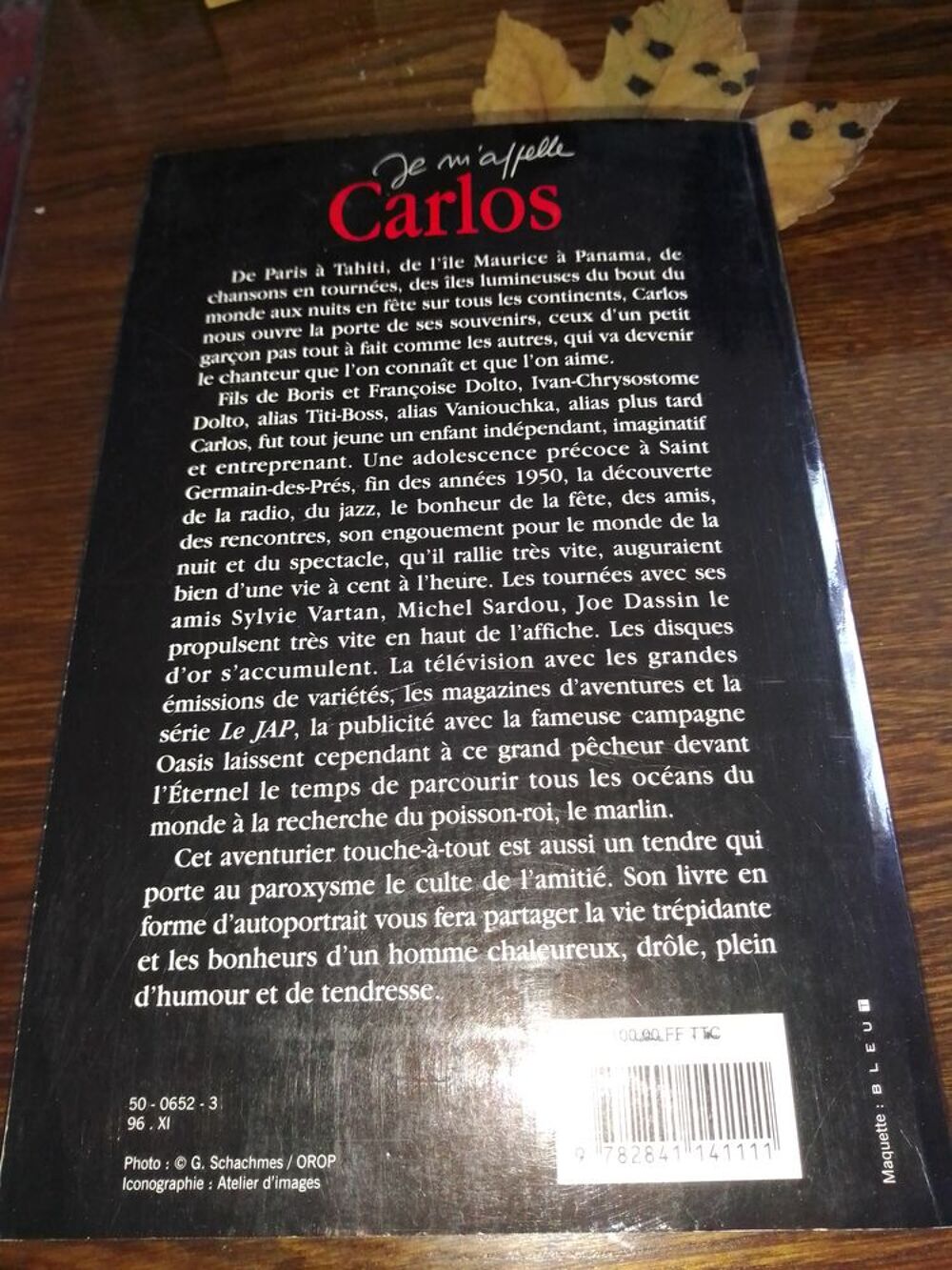 Carlos, autobiographie Livres et BD