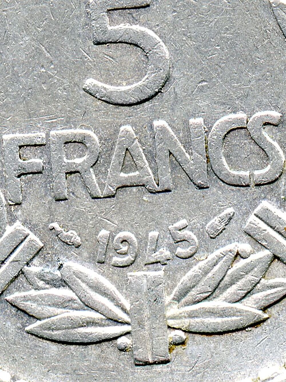 Conseil National de la Resistance : 5 francs 1945 A Lavrilli 