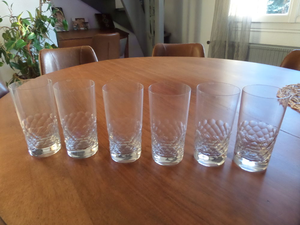 6 VERRES EN CRISTAL de BACCARAT 