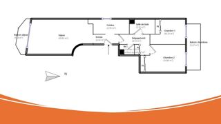  Appartement à vendre 3 pièces 62 m² Puteaux