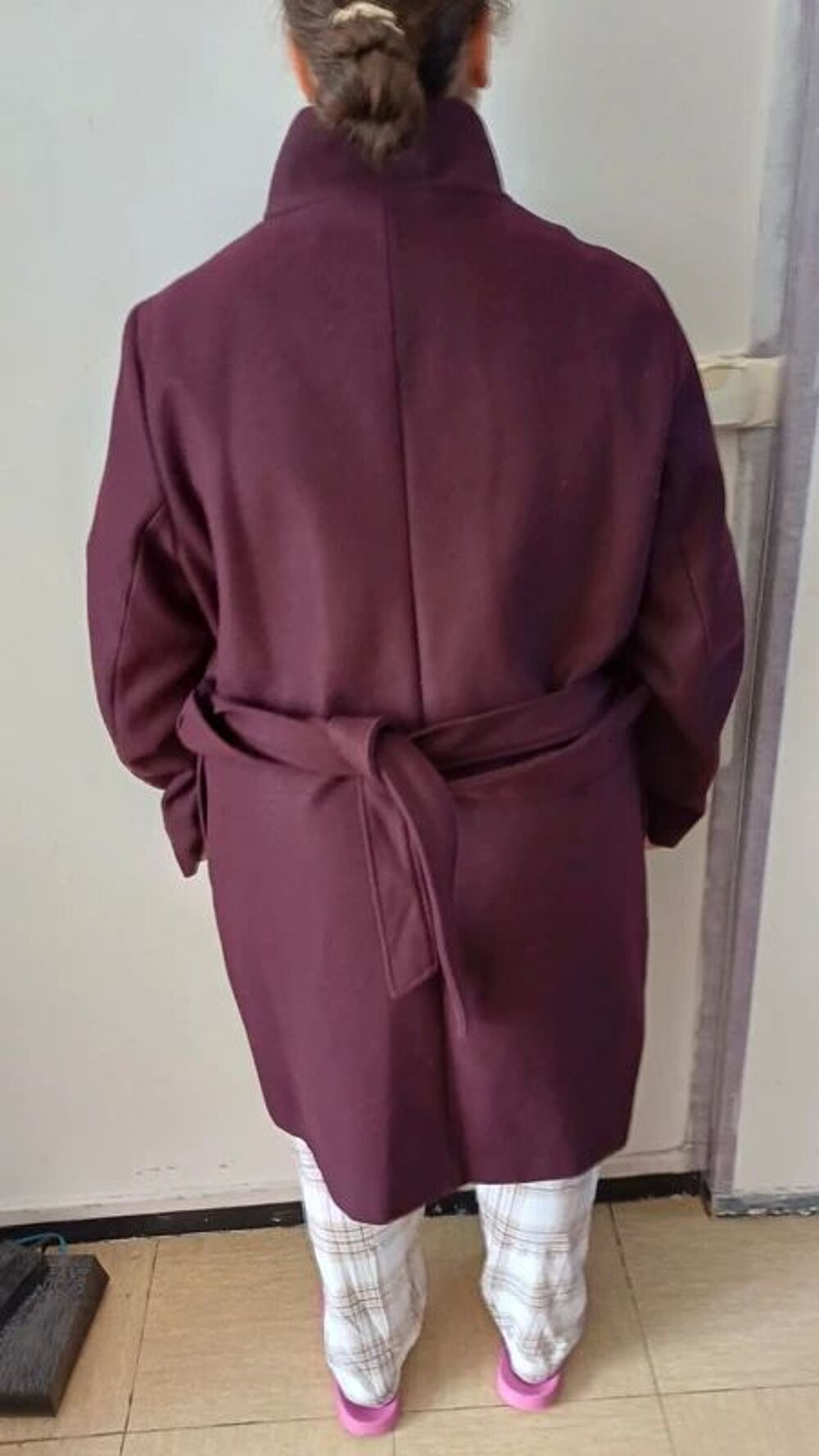 Manteau long T48 Primark Neuf aubergine Vêtements