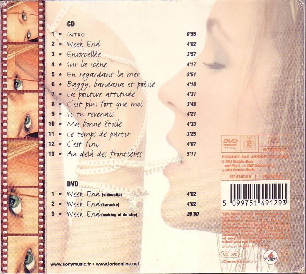Double CD Lorie Attitudes CD et vinyles