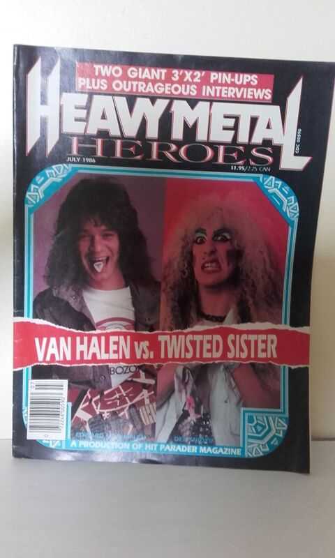 Heavy Metal Heroes - July 1986 (US Magazine) avec Van Halen 25 Angers (49)