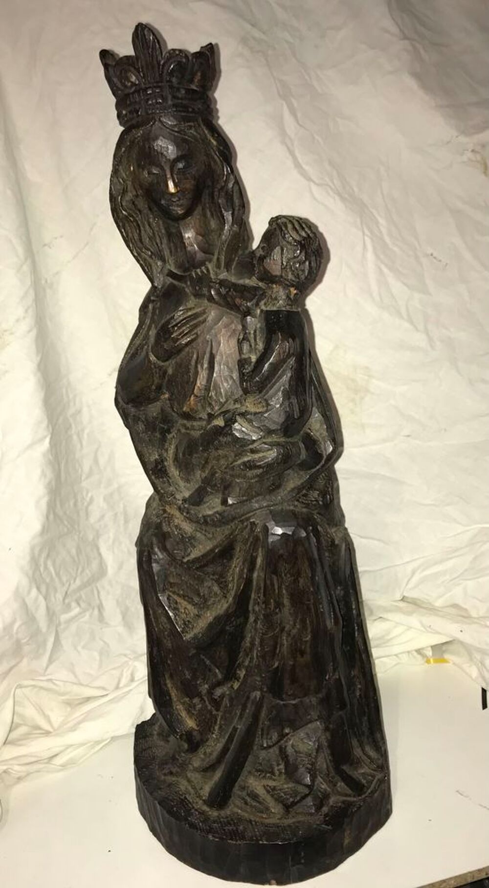 sculture Vierge en bois 