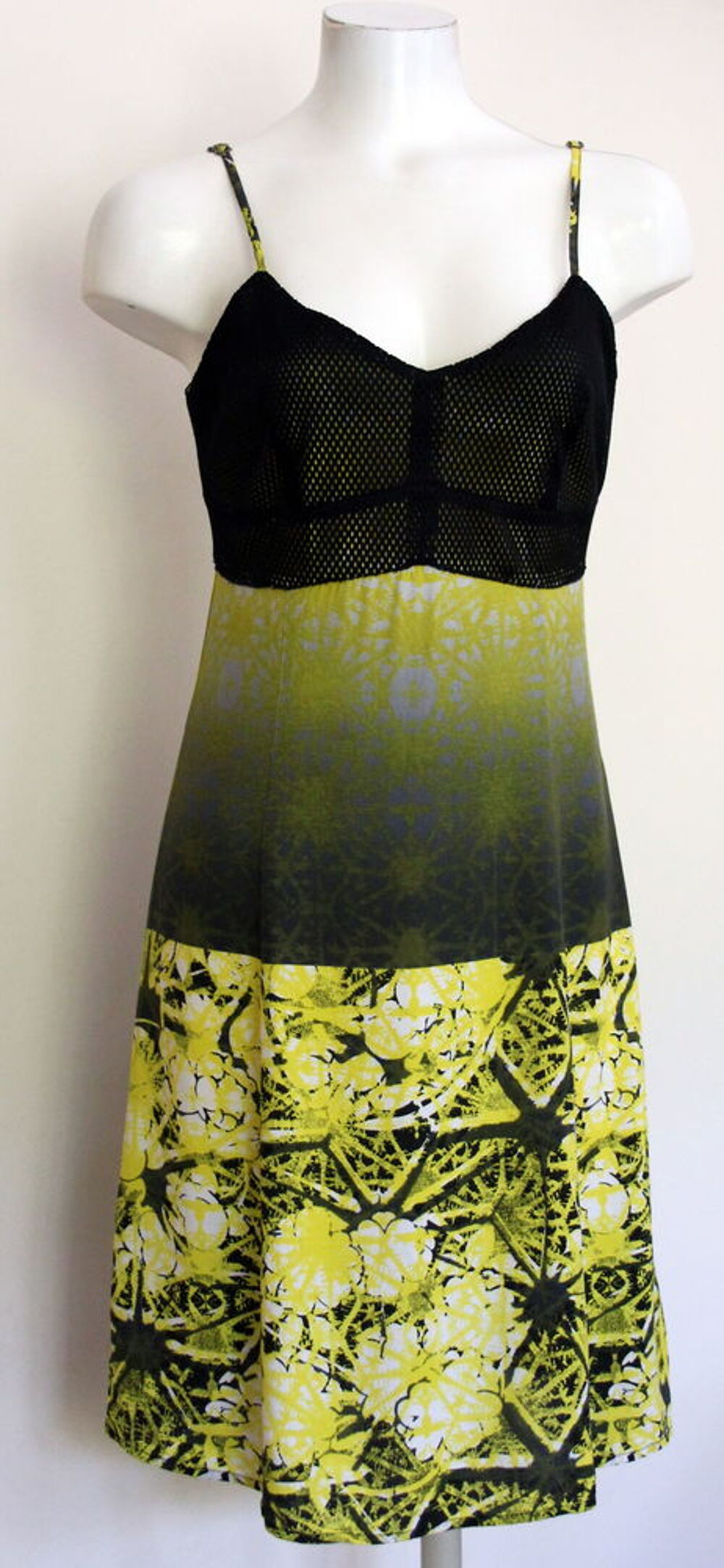 Robe citron et noir JEAN PAUL GAULTIER T.40 Vêtements