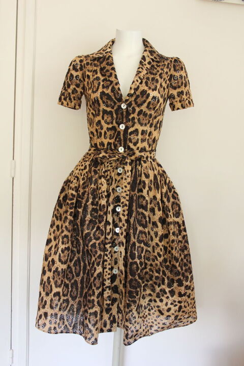 Robe Robe leopard DOLCE & GABBANA dentelle anglaise 500 Issy-les-Moulineaux (92)