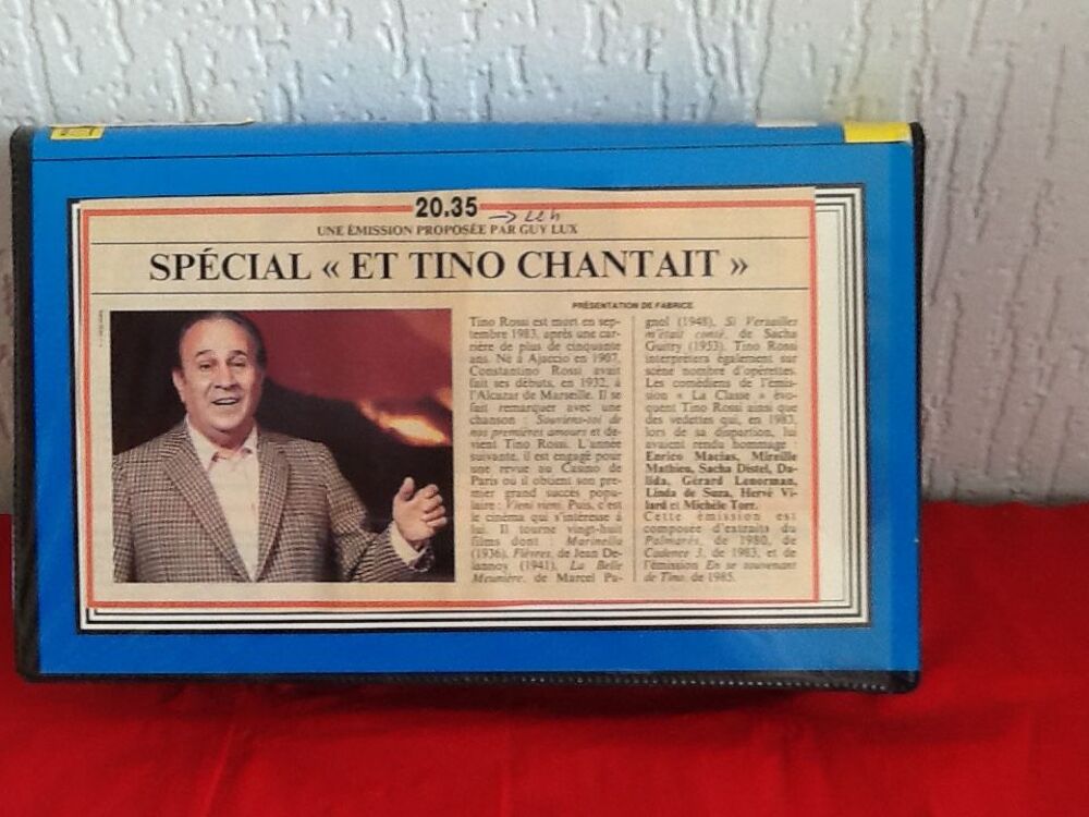 K7 VHS ou DVD Tino ROSSI DVD et blu-ray