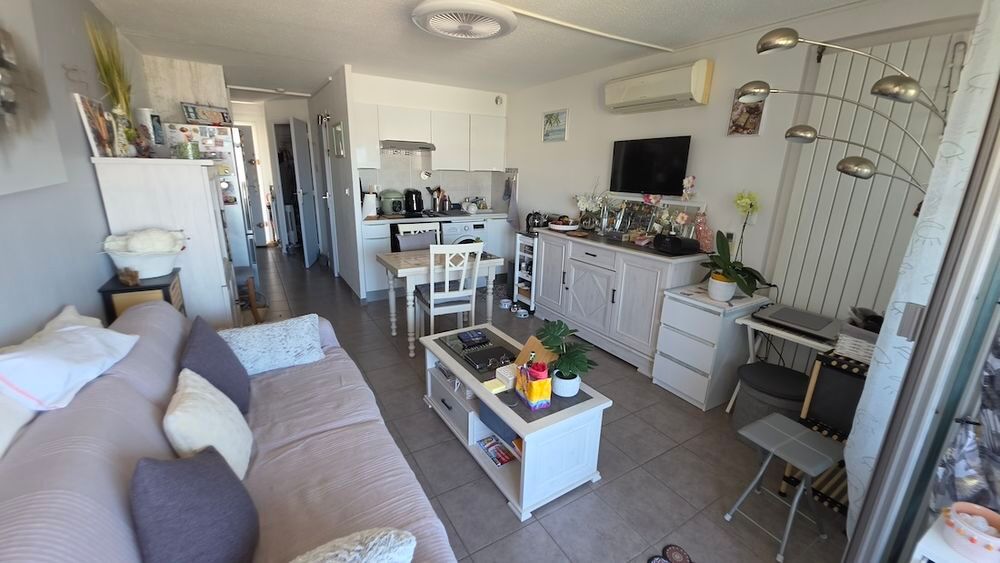 Vente Appartement LE CAP D'AGDE -Situé à proximité du port et des falaises, appartement 2 pièces de 29.5m² + Loggia vitrée exposée OUEST. Le cap d agde
