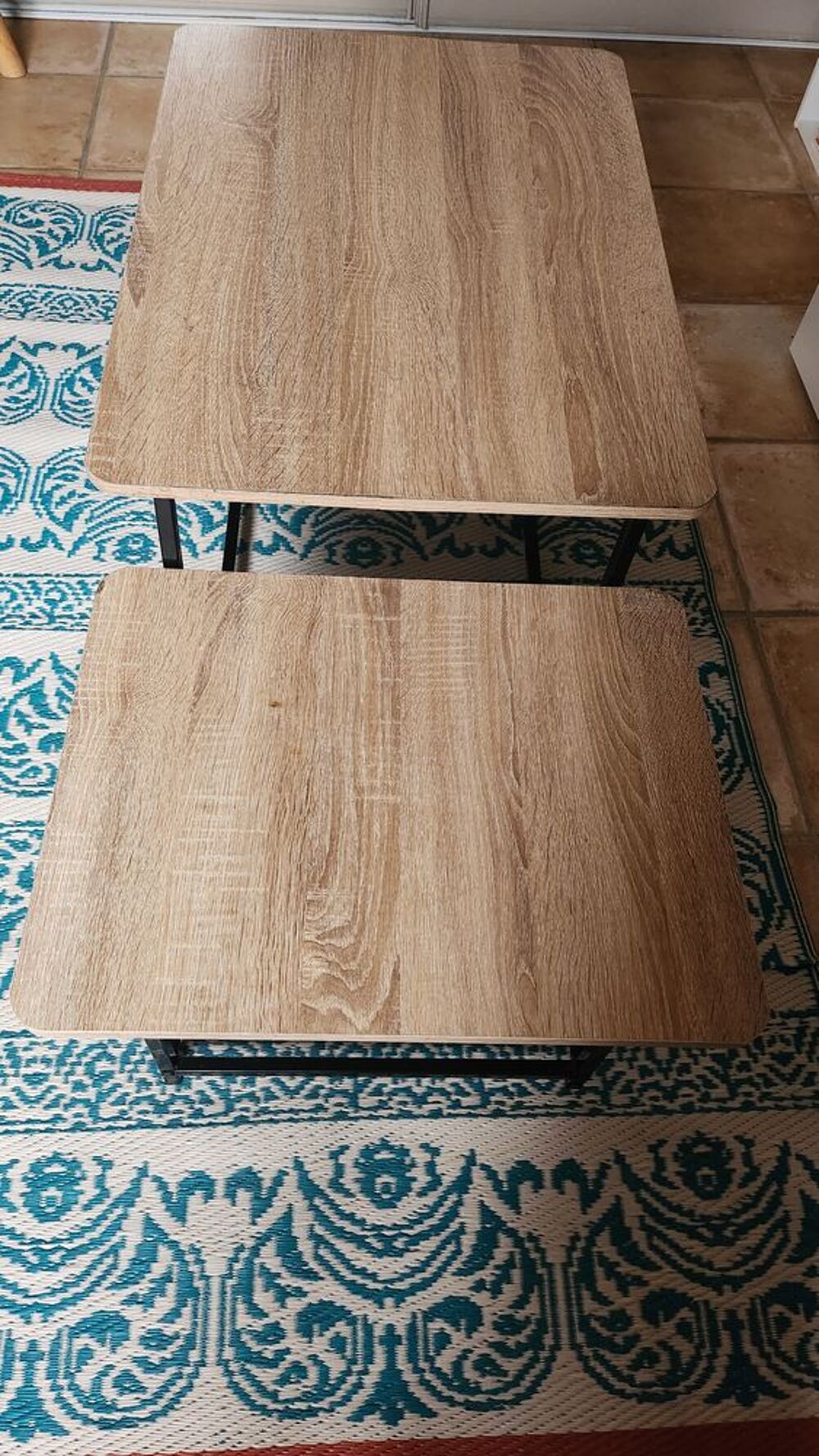 Table basse bois et fer Meubles