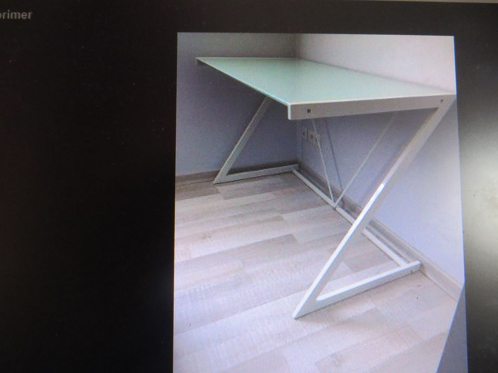 Table bureau en verre tremp&eacute; Meubles