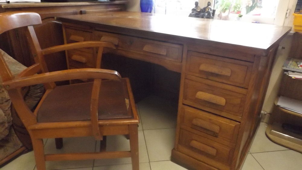 Bureau ch&ecirc;ne + Chaise Meubles