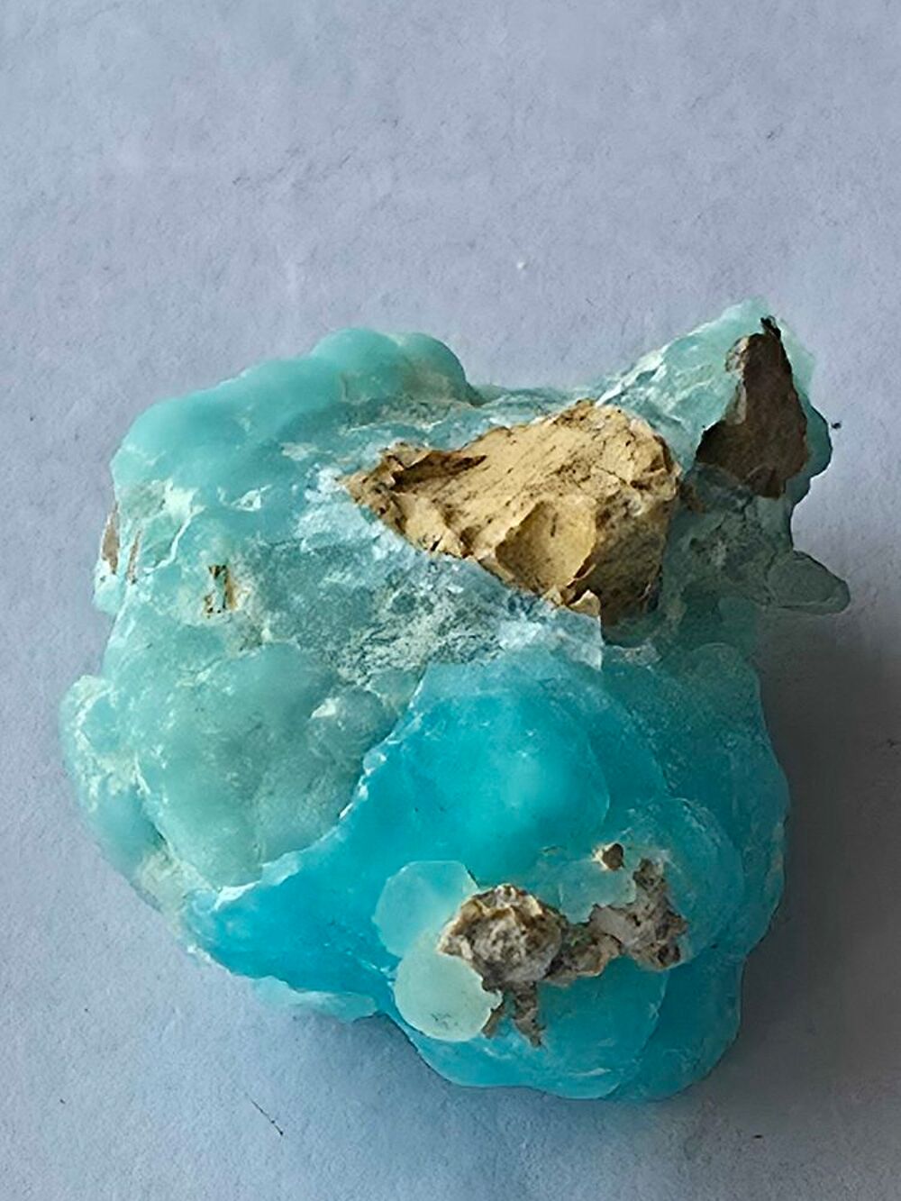 H&eacute;mimorphite Bleue Mamelonn&eacute;e du Congo-Pierre de Collection 