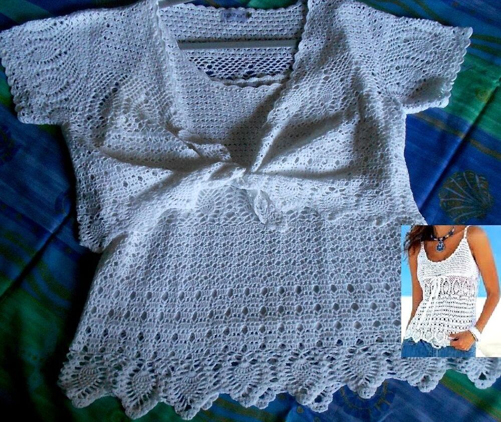 Top et Bol&eacute;ro en crochet Together Vêtements