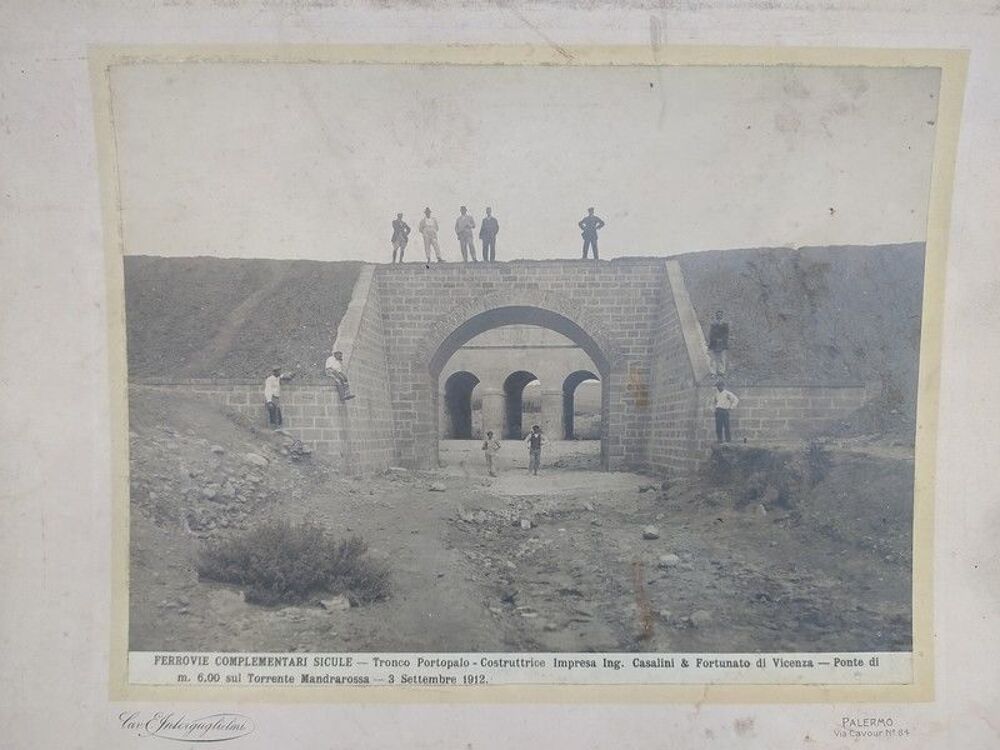 Photographie Eugenio Interguglielmi Chemin de Fer Sicilien 