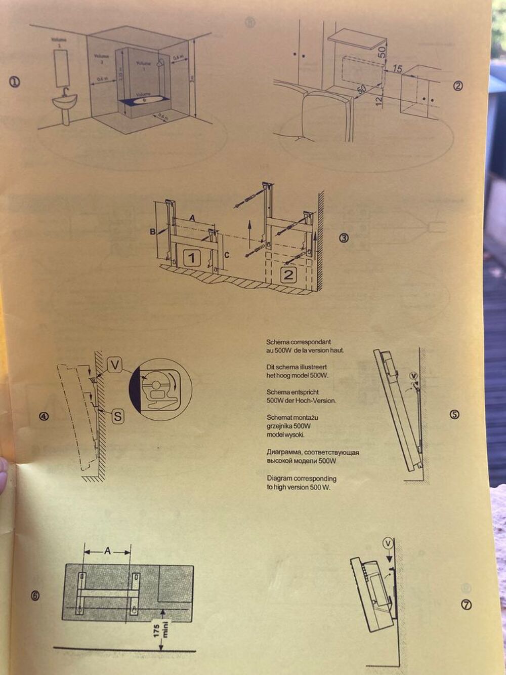 2 Radiateurs &eacute;lectriques blancs Thermor 1000watts Bricolage