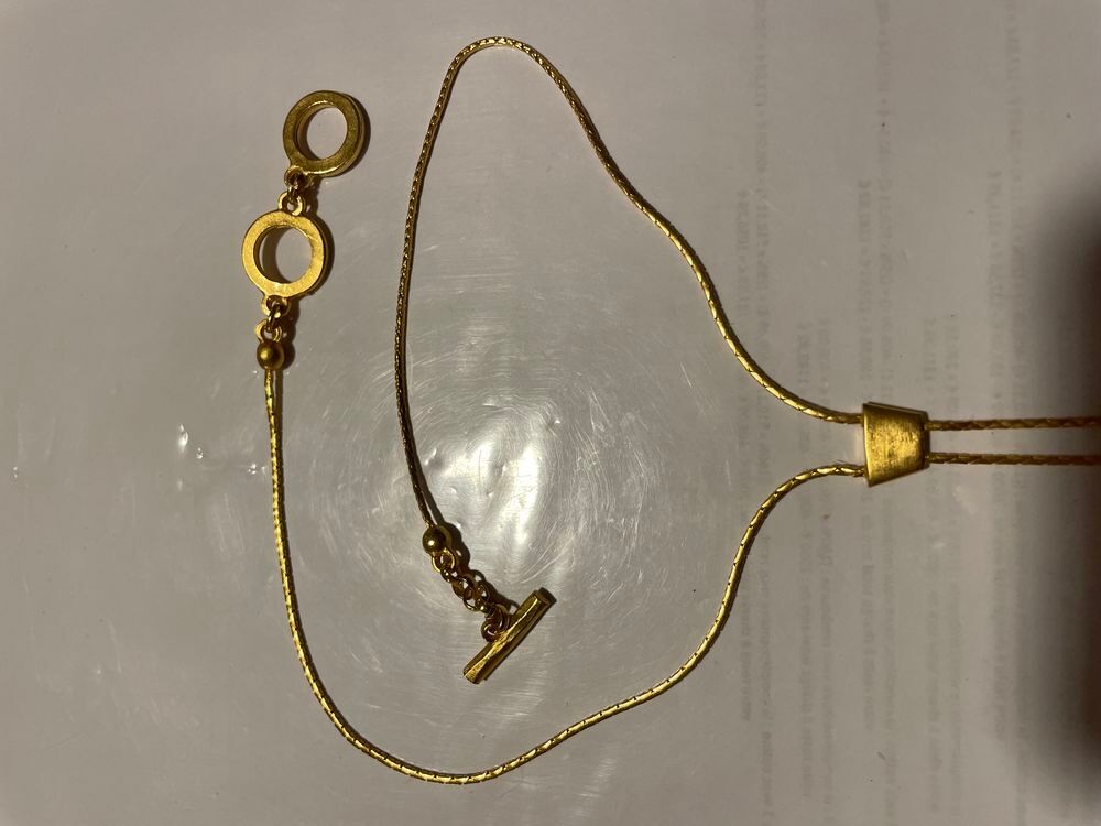 Collier dor&eacute; gouttes sur chaine ANTIGONA Bijoux et montres