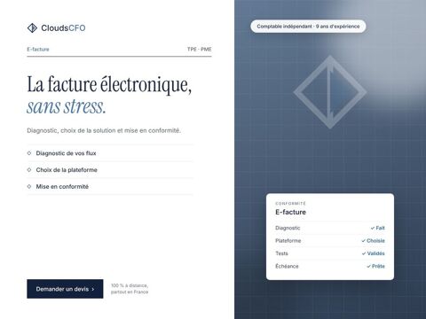 Pr&eacute;paration &agrave; la facturation &eacute;lectronique obligatoire 0 75001 Paris