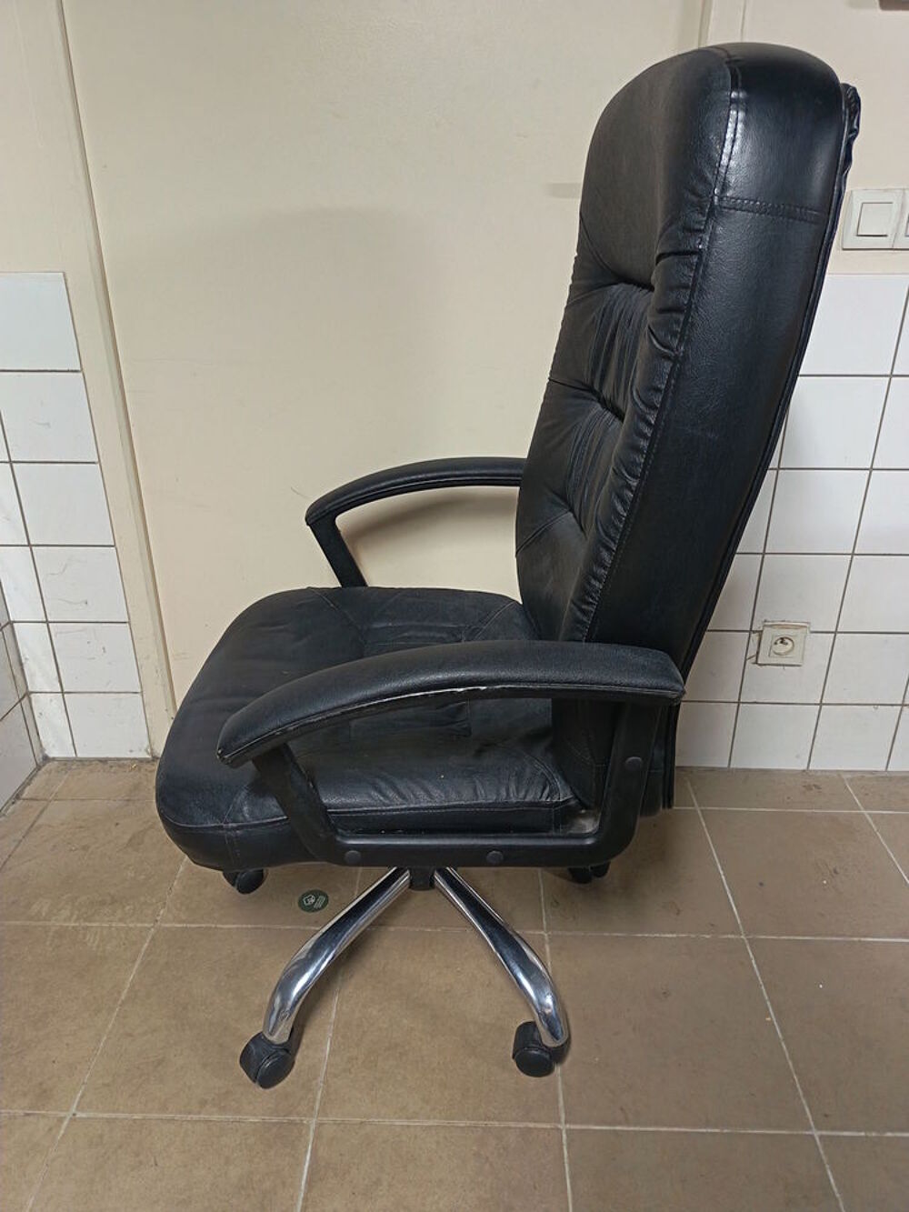 Fauteuil Bureau Chaise PRO en CUIR Meubles