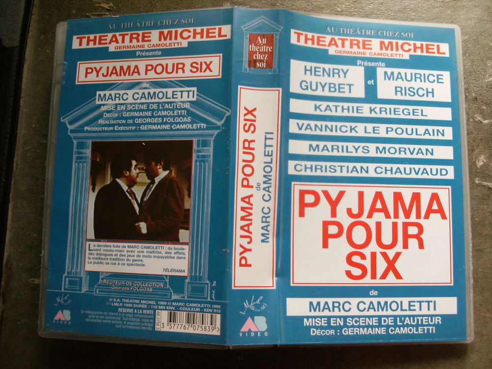 Rare pi&egrave;ce : " Pyjama pour six " DVD et blu-ray