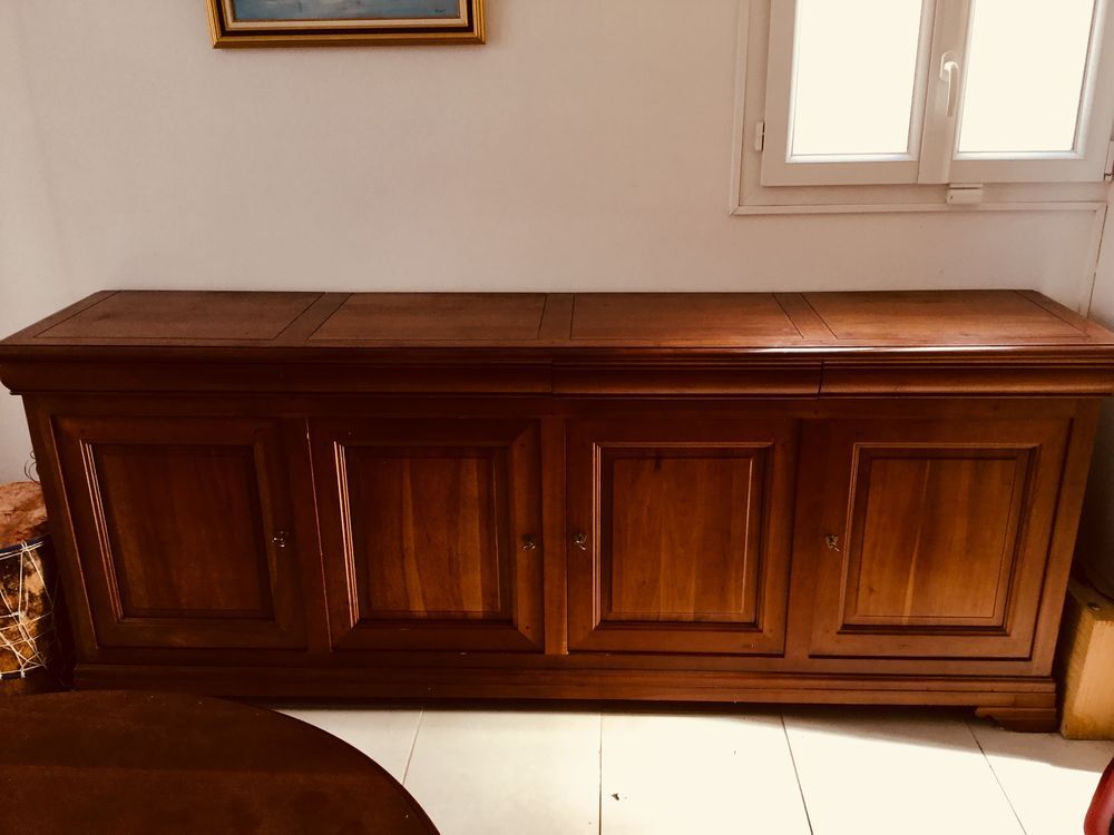 salle &agrave; manger merisier massif Louis Philippe Meubles