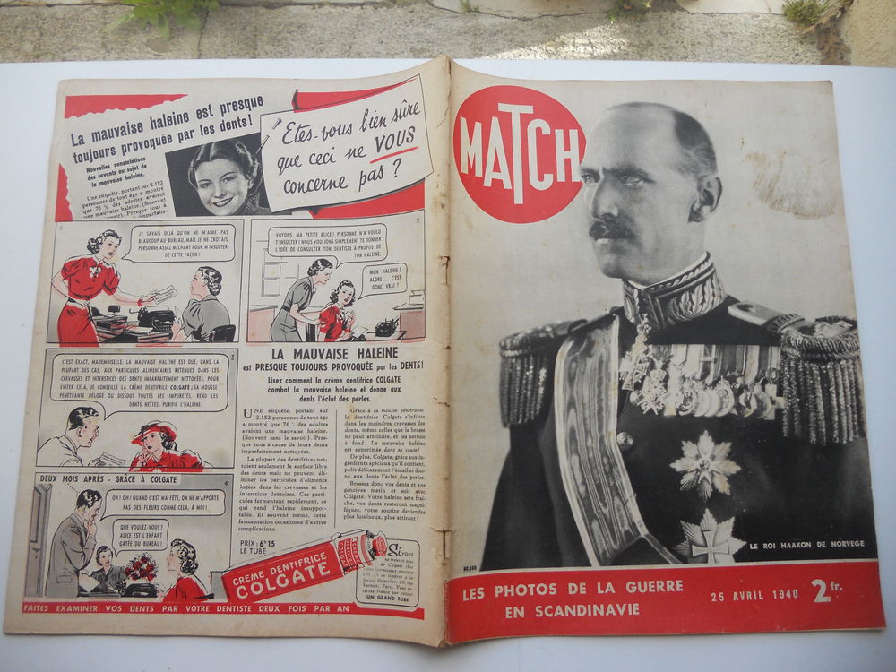 MATCH No 95 : LES PHOTOS DE LA GUERRE EN SCANDINAVIE - 1940 Livres et BD